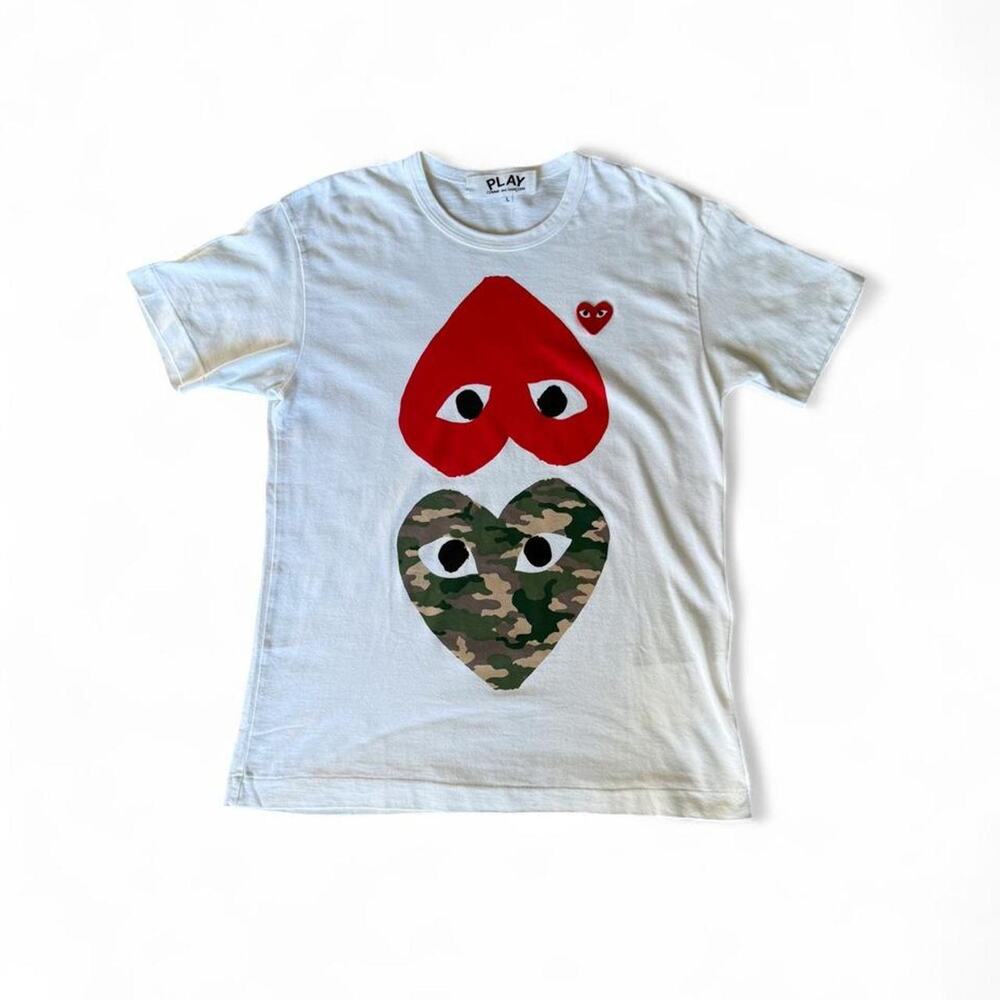 COMME des GARÇONS PLAY Camo Heart Tee